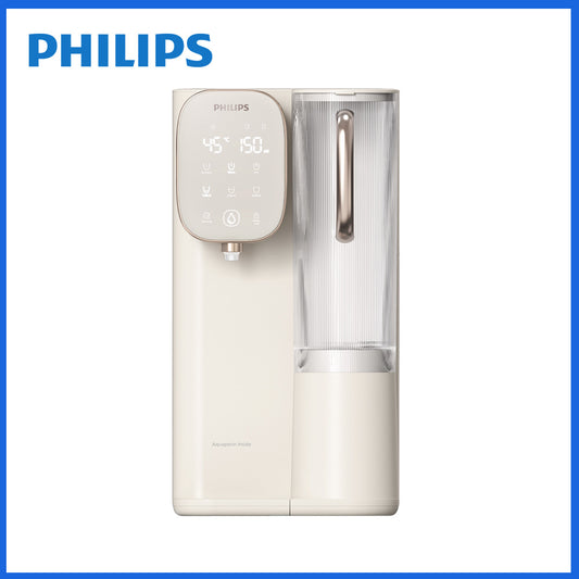 Philips 純淨飲水機,白色機身含控制面板與出水管