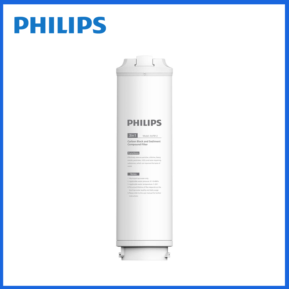 Philips濾芯筒上緣卡扣與接口，下方接腳可見
