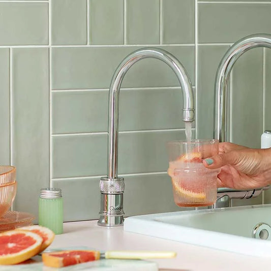 Quooker Classic Nordic 單水龍頭，亮面鍍鉻彎管式出水口