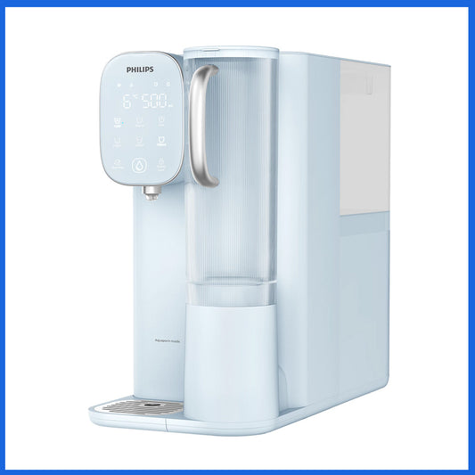 Philips 即熱式冷熱飲水機，前置觸控面板與出水口
