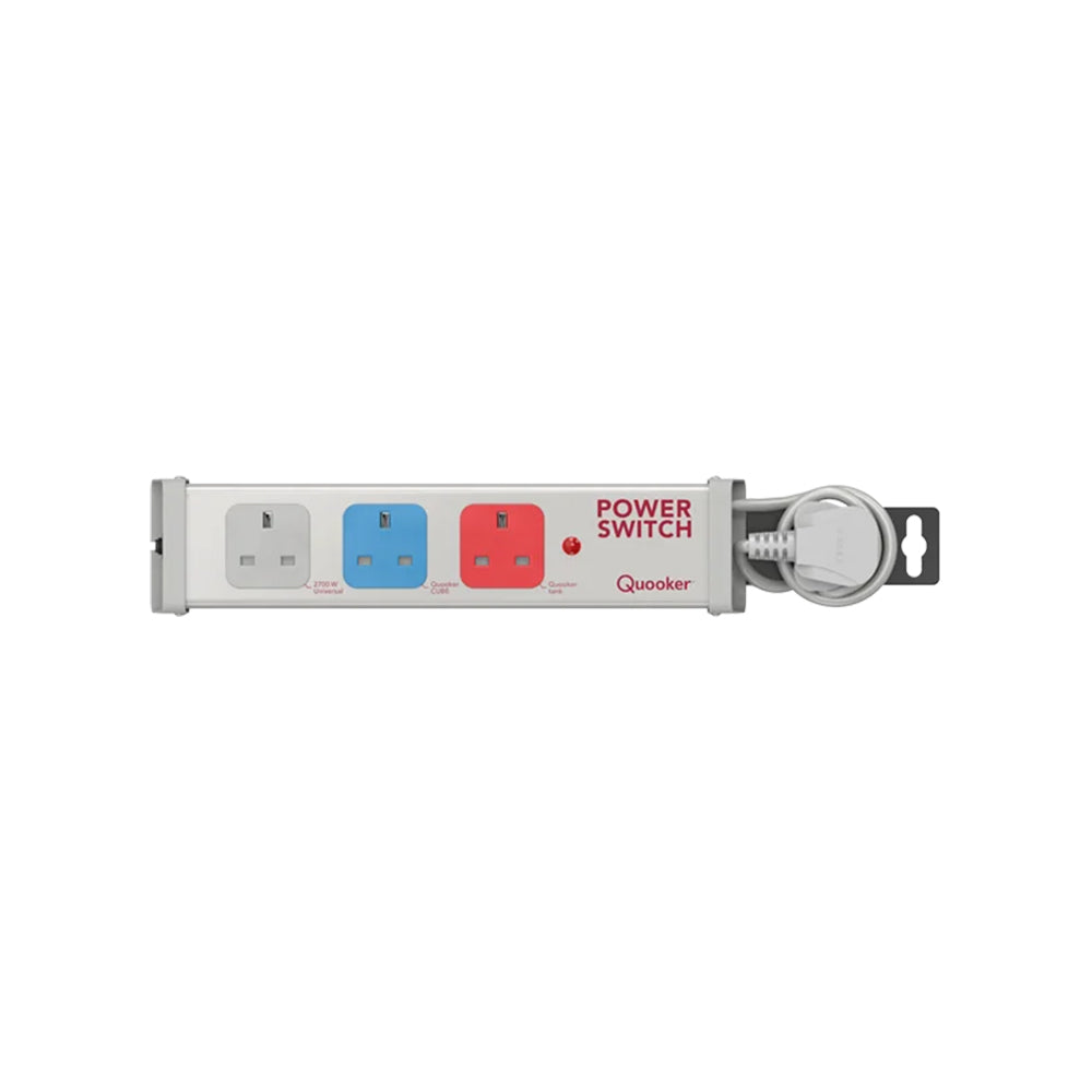 Quooker Powerswitch 電源拖板，多孔插座與側面開關，旋轉端蓋
