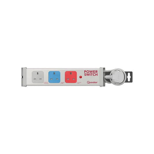 Quooker Powerswitch 電源拖板，多孔插座與側面開關，旋轉端蓋